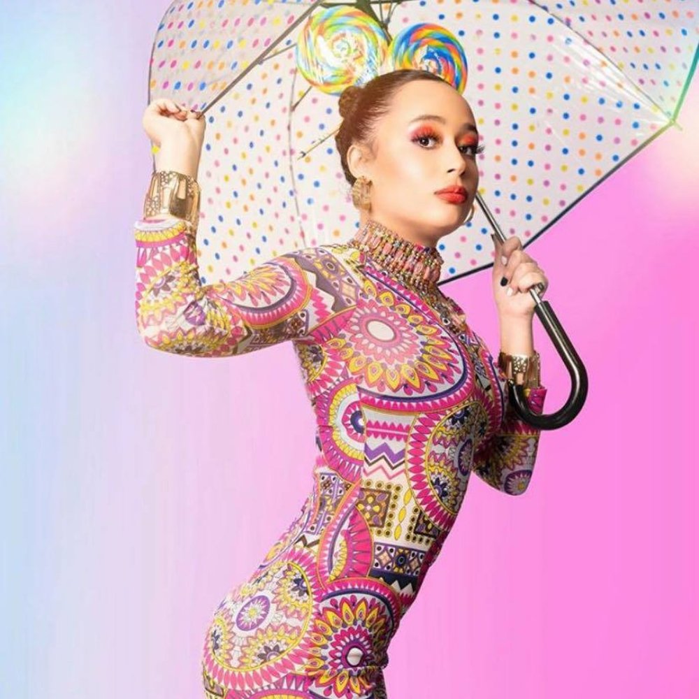 Pink Tribal Design Dress (Form-Fitting)